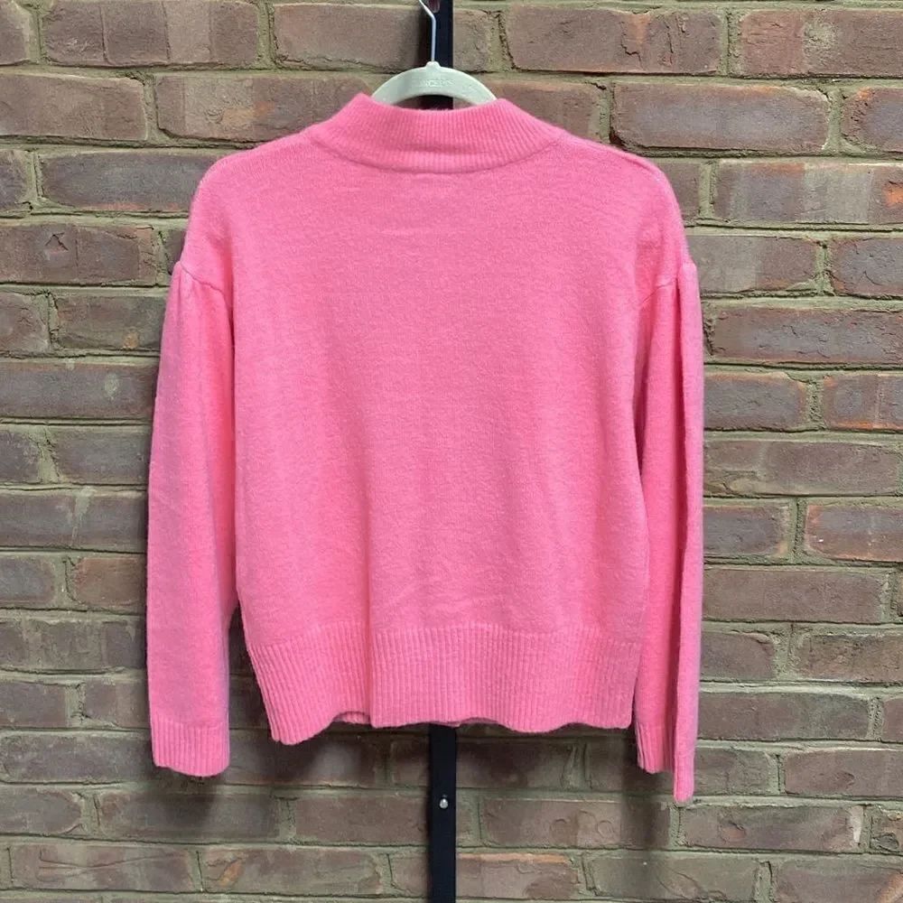 Pink Jeweled Button Cardigan Size Medium - Picture 3 of 5